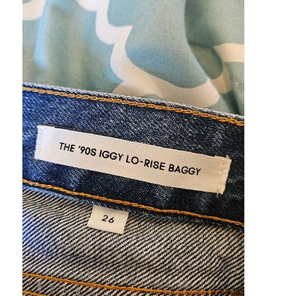 Aritzia Denim Forum Iggy Jeans Size 26 The 90s Lo Rise Baggy 100% Cotton - Picture 3 of 10